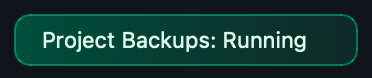 Project Backups: Running